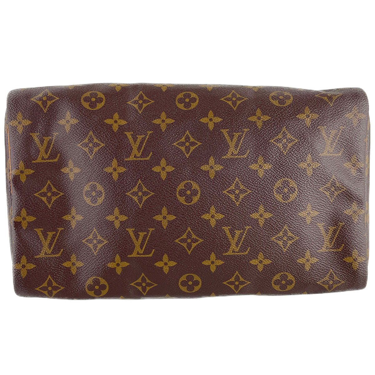 Louis Vuitton Monogram Speedy 30 Coated Canvas Fabric Brown Handbag 4865