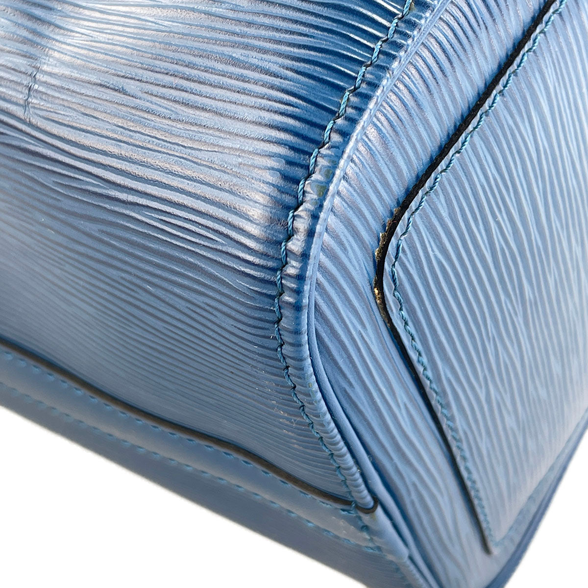 Louis Vuitton Epi Speedy 25 Leather Suede Blue Handbag 4848