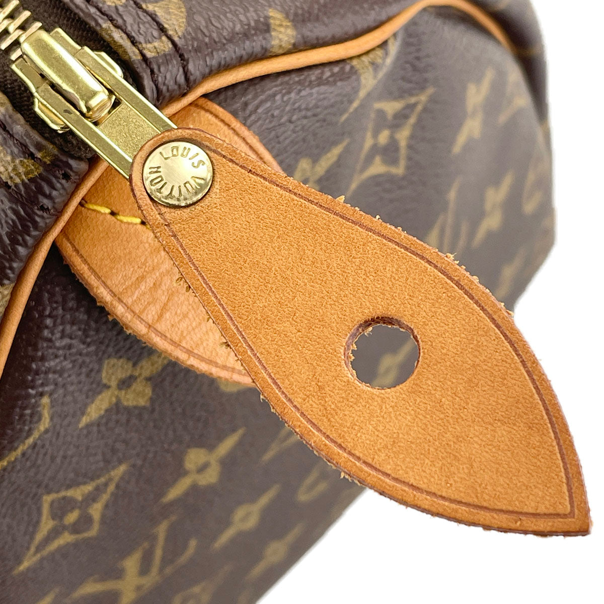 Louis Vuitton Monogram Speedy 35 Coated Canvas Fabric Brown Handbag 4849