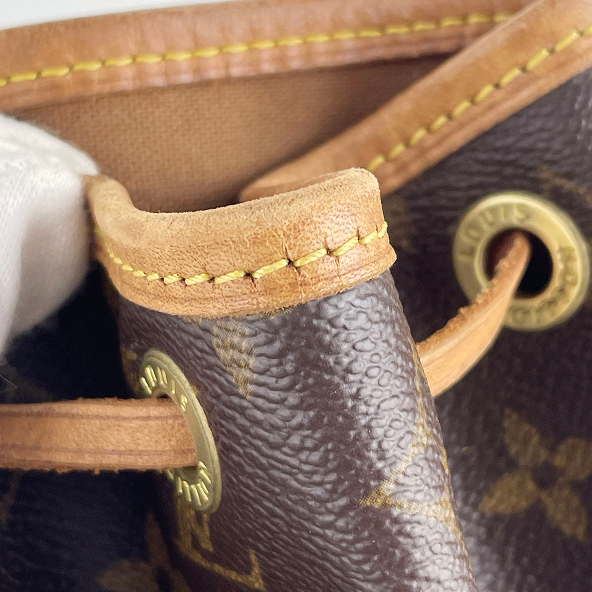 Louis Vuitton Monogram Montsouris MM Coated Canvas Brown Backpack Bag 4943