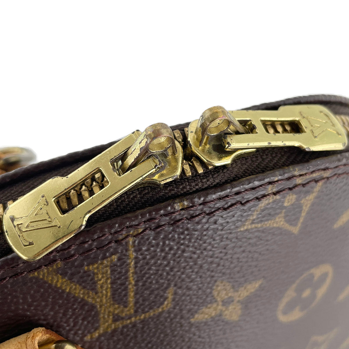 Louis Vuitton Monogram Alma Coated Canvas Fabric Brown Handbag 4913