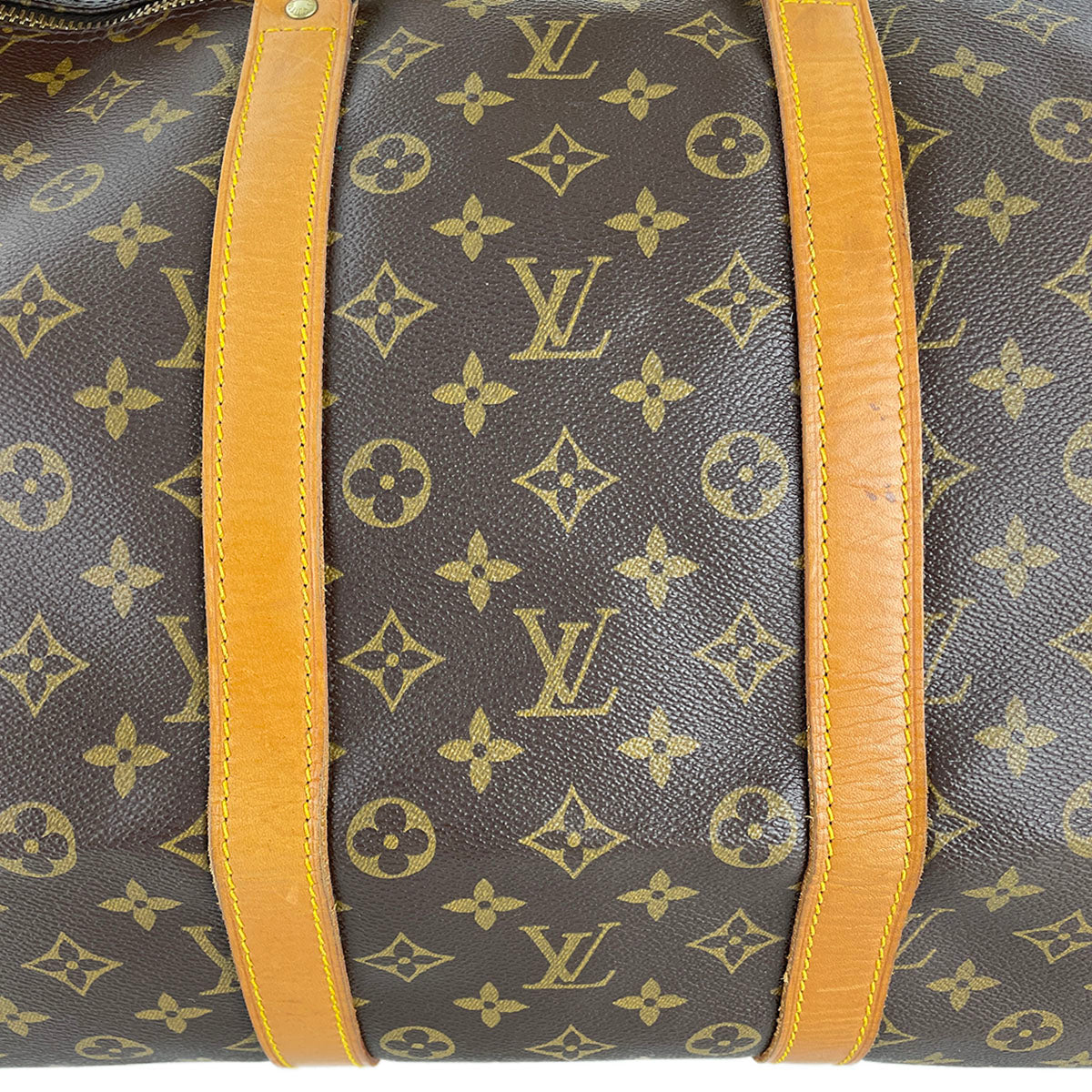 Louis Vuitton Monogram Keepall Bandouliere 55 Coated Canvas Boston Bag 4876