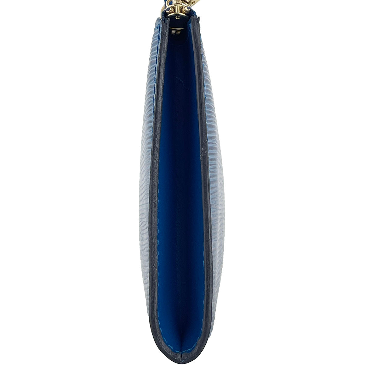 Louis Vuitton Epi Pochette Accessoires Leather Suede Blue Handbag 4942