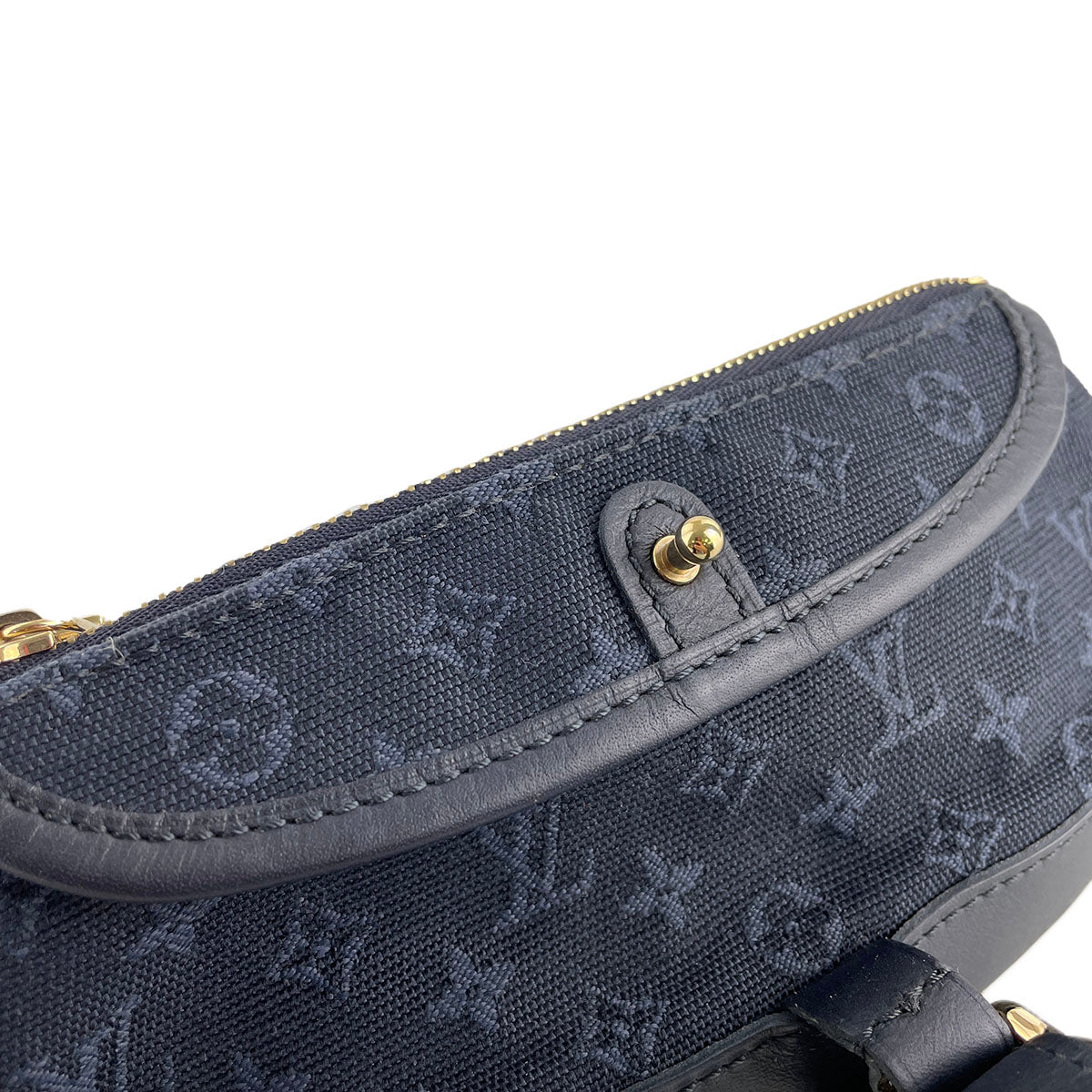 Louis Vuitton Monogram Mini Ann Sophie Canvas Fabric Navy Pouch 4889