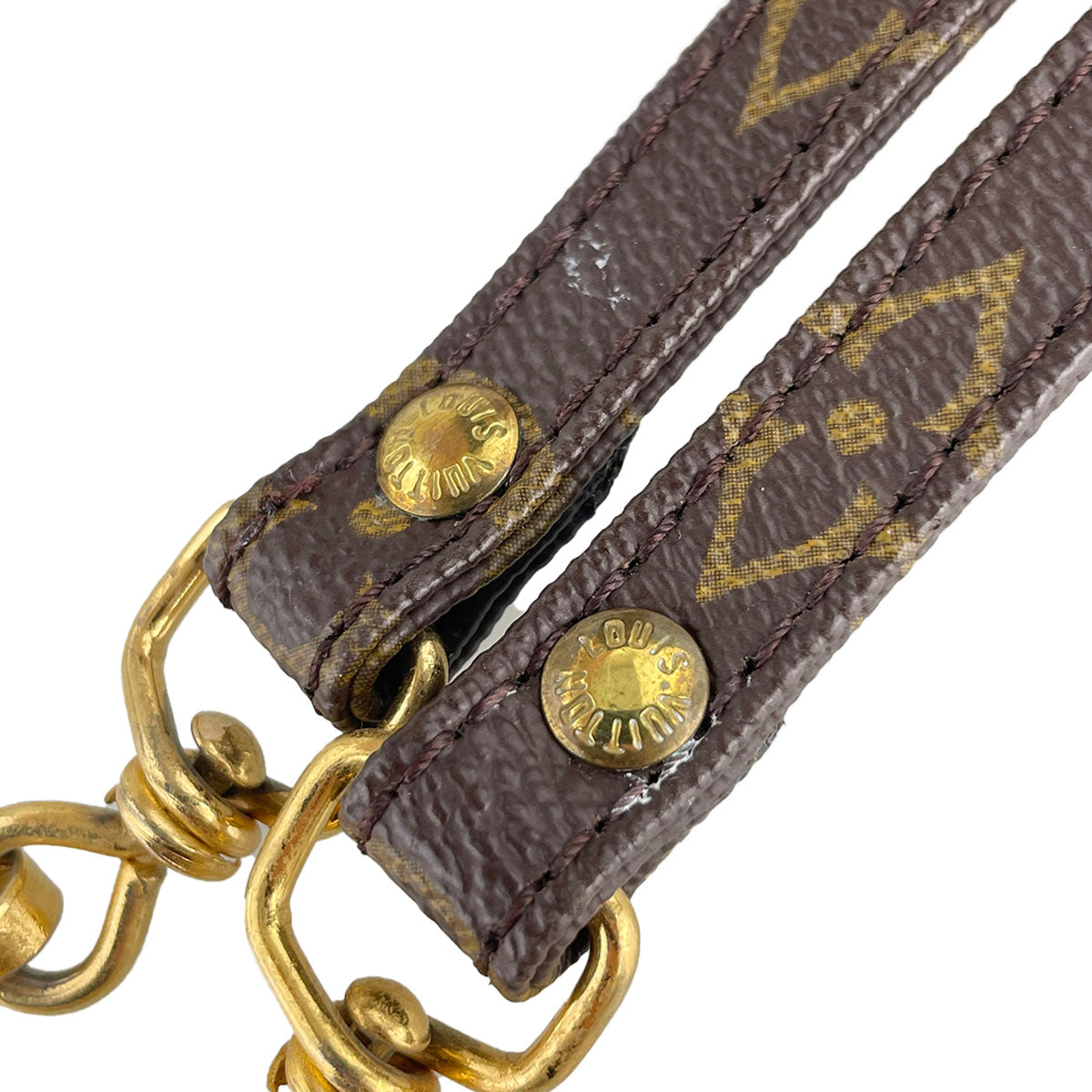 Louis Vuitton Monogram Mini speedy 2way Coated Canvas Fabric Brown Handbag 4853