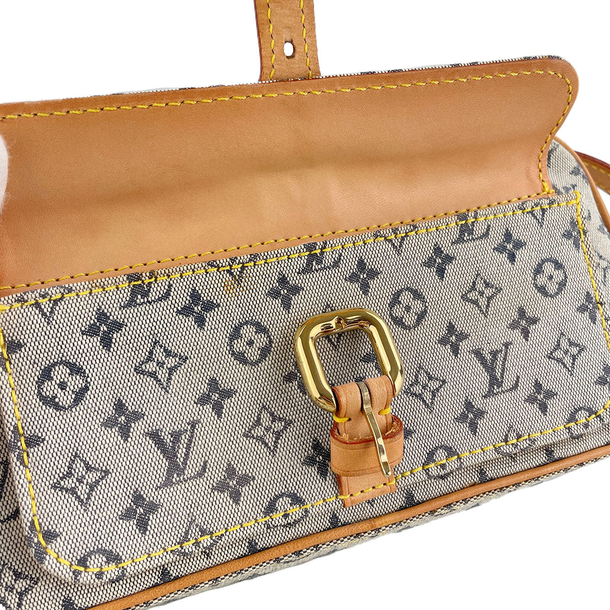 Louis Vuitton Monogram Mini Juliet MM Canvas Fabric Blue Shoulder bag 4918