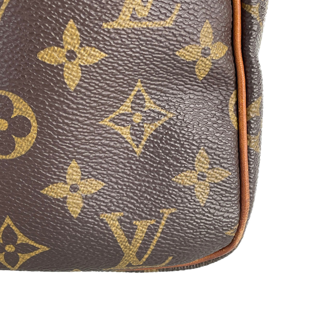 Louis Vuitton Monogram Speedy 25 Coated Canvas Fabric Brown Handbag 4897
