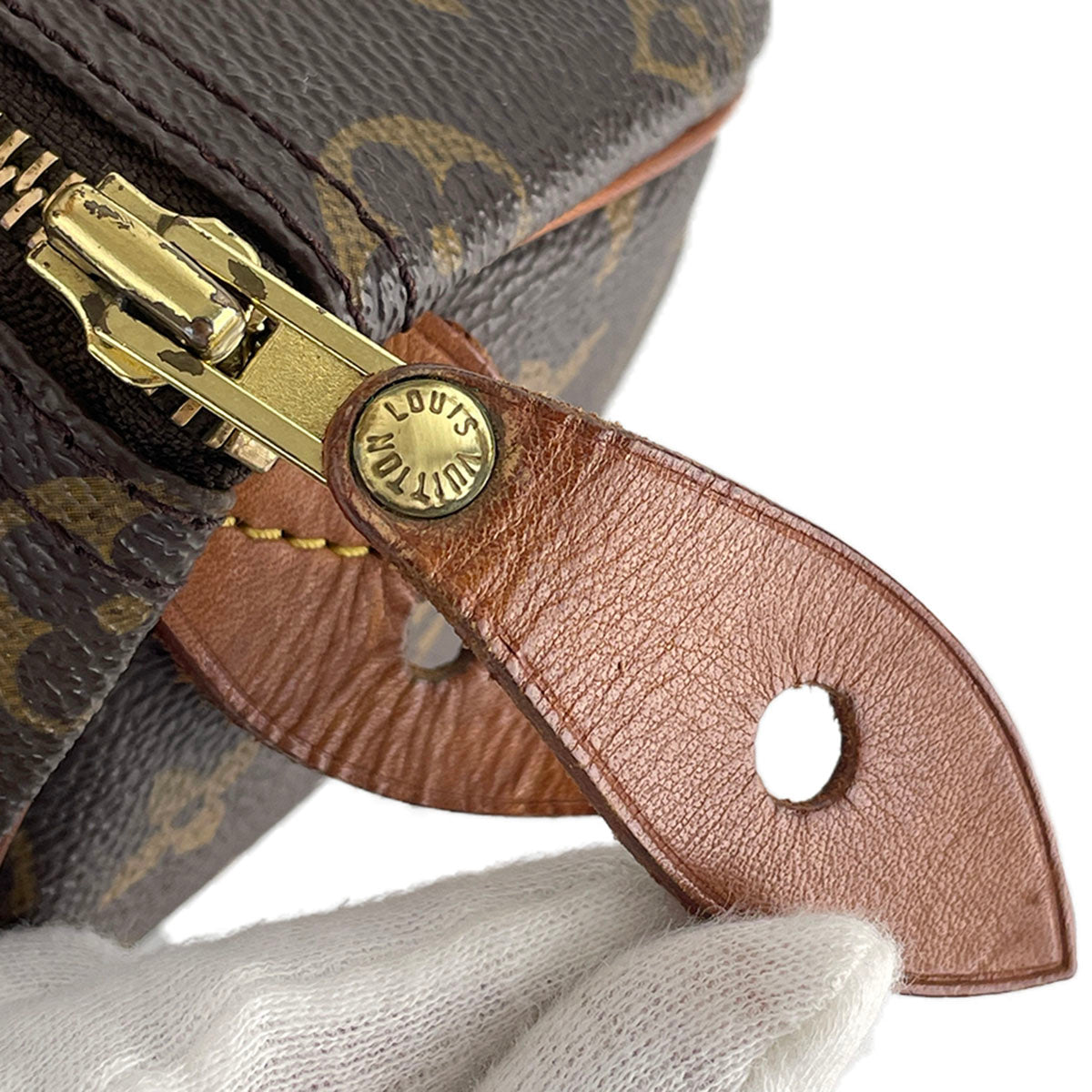 Louis Vuitton Monogram Speedy 25 Coated Canvas Fabric Brown Handbag 4897