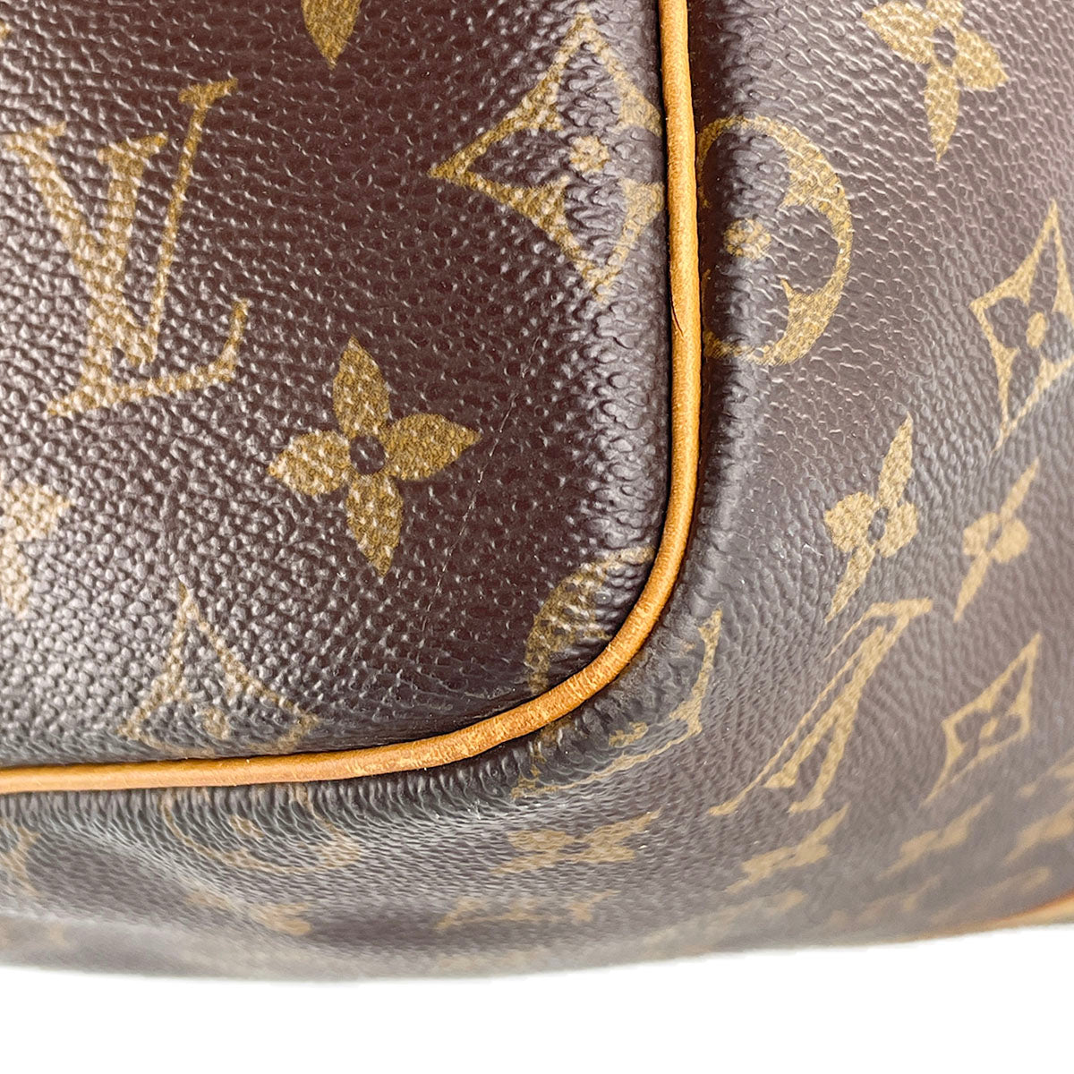 Louis Vuitton Monogram Keepall 55 Coated Canvas Fabric Brown Boston Bag 4888
