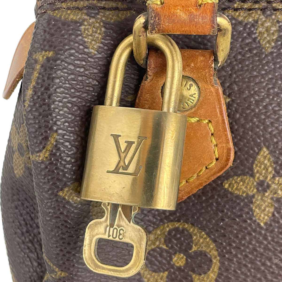 Louis Vuitton Monogram Mini speedy 2way Coated Canvas Fabric Brown Handbag 4877