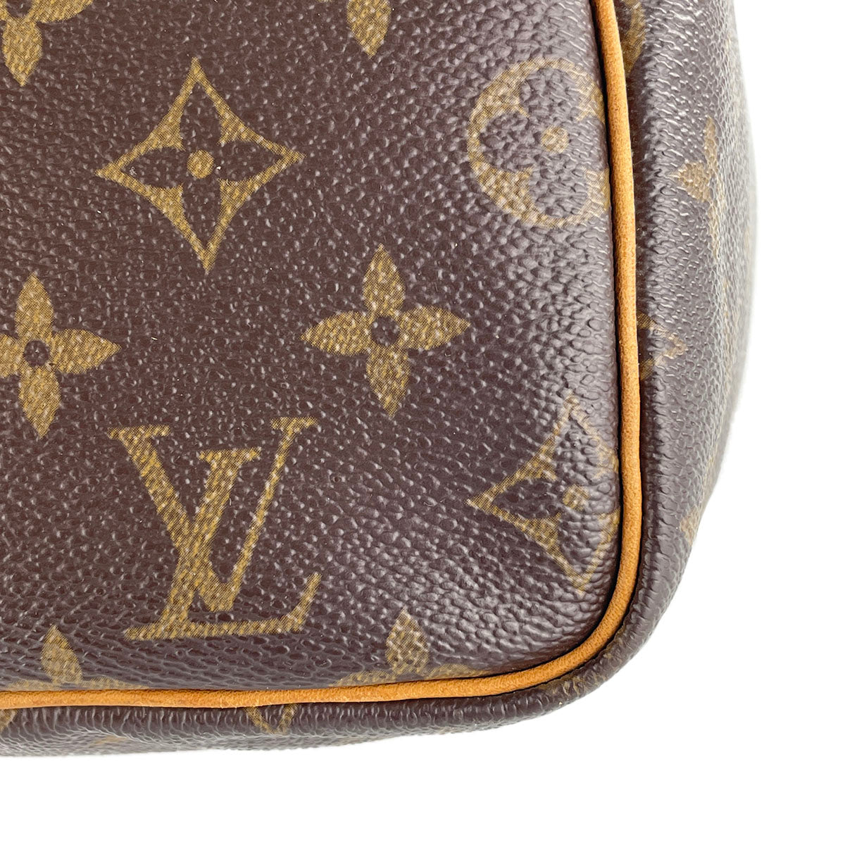 Louis Vuitton Monogram Speedy 30 Coated Canvas Fabric Brown Handbag 4935