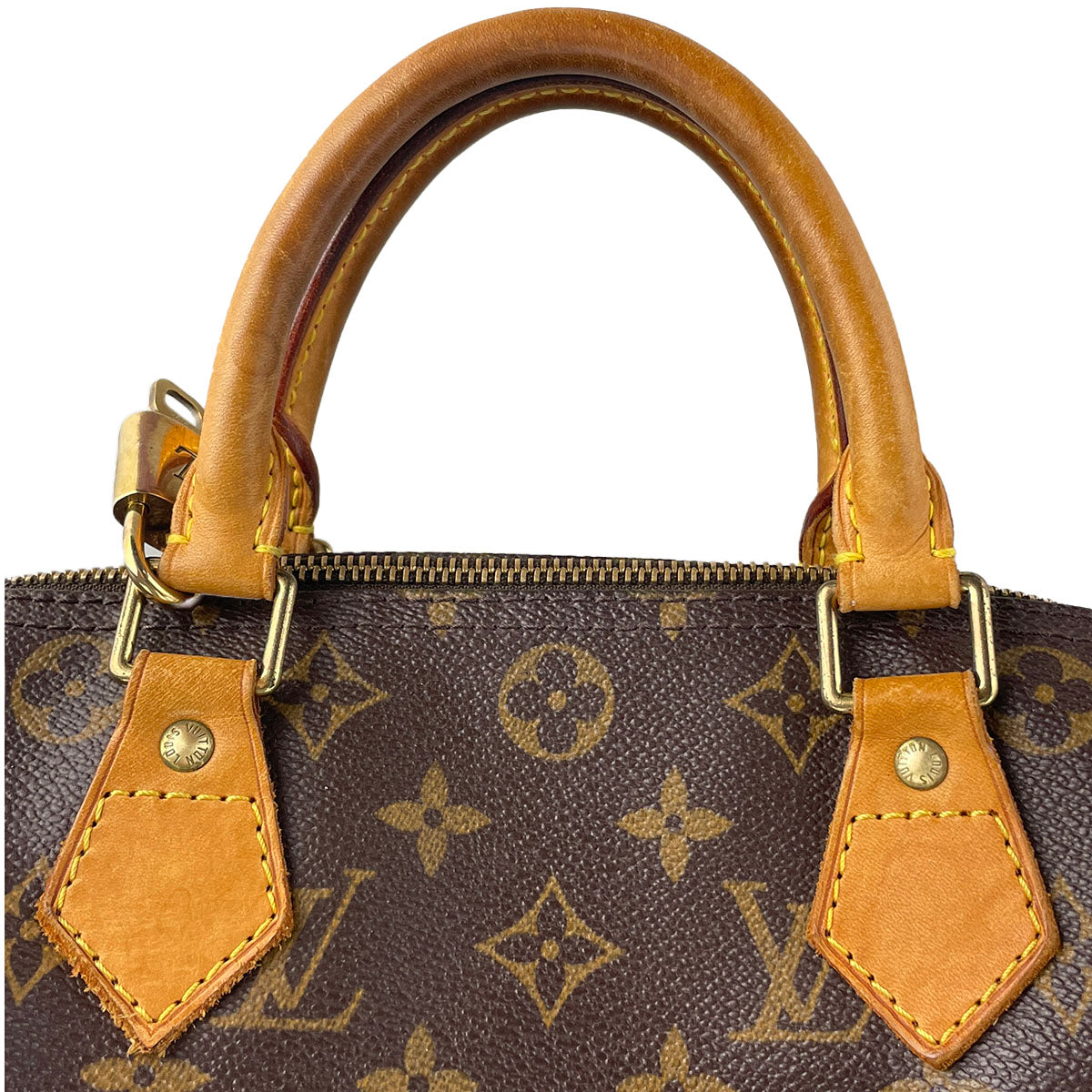 Louis Vuitton Monogram Speedy 30 Coated Canvas Fabric Brown Handbag 4924
