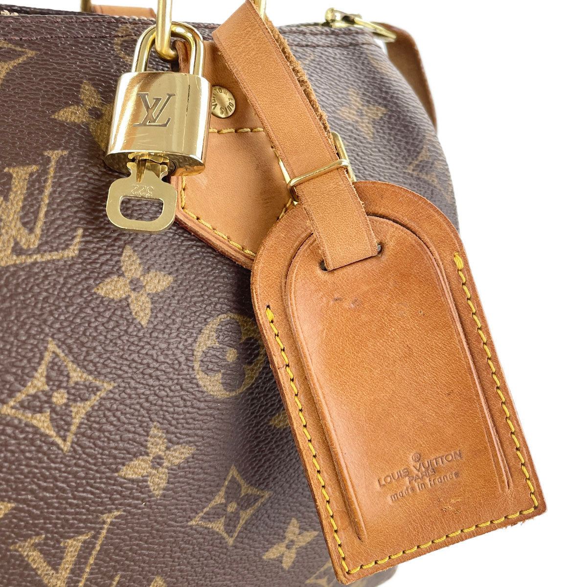 Louis Vuitton Monogram Speedy 25 Coated Canvas Fabric Brown Handbag 4937