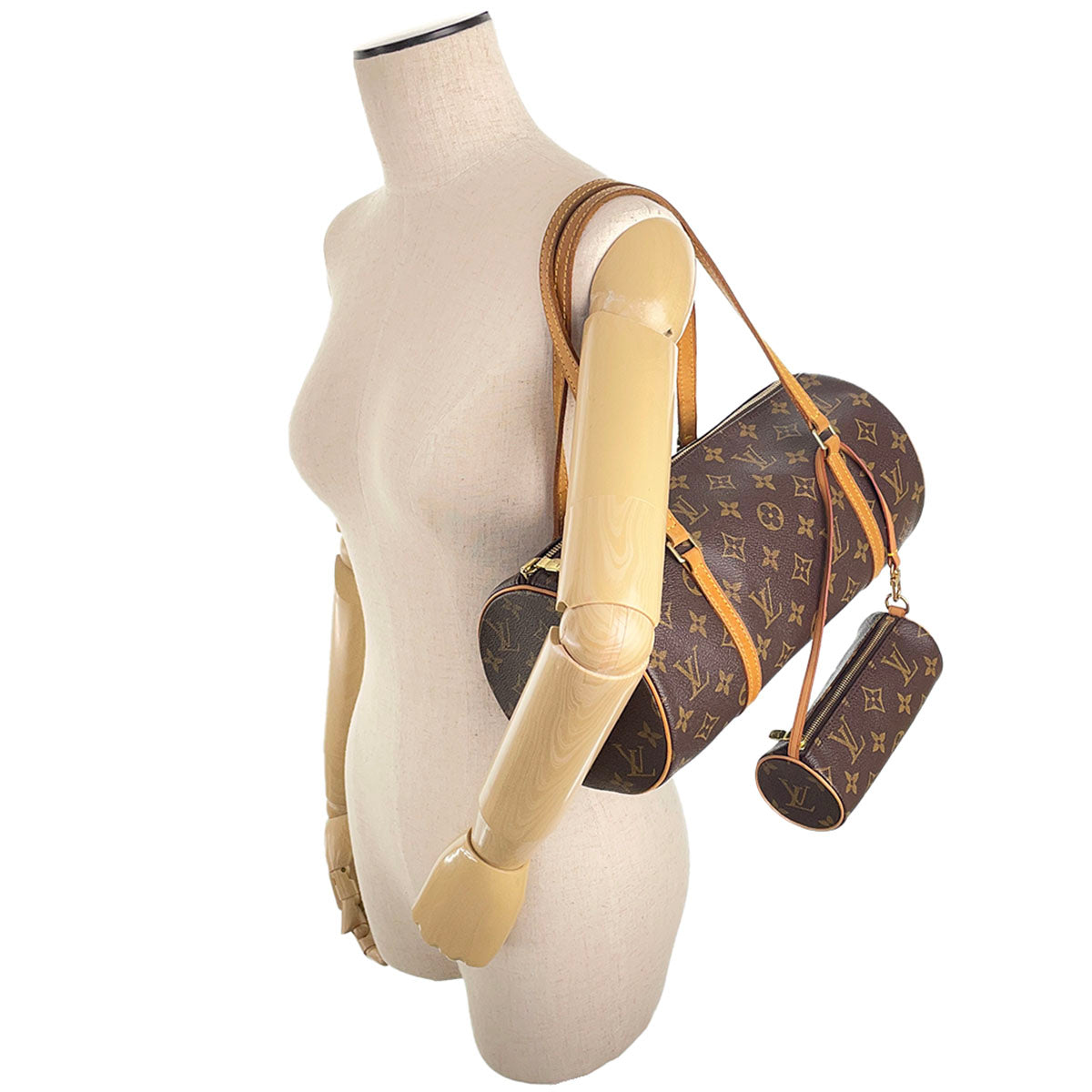 Louis Vuitton Monogram Papillon 30 Coated Canvas Brown Handbag 4936