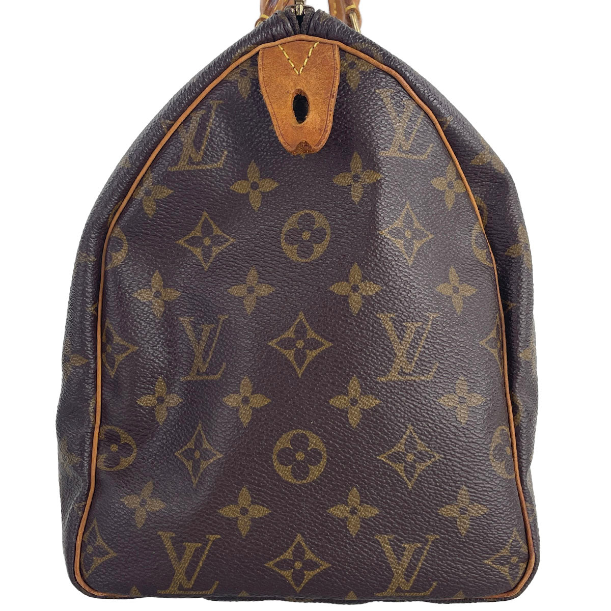 Louis Vuitton Monogram Speedy 30 Coated Canvas Fabric Brown Handbag 4909