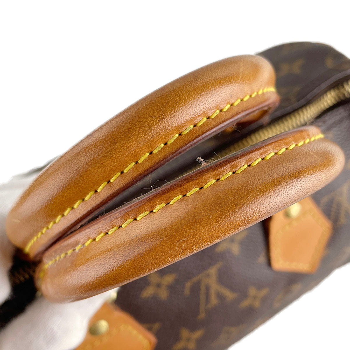 Louis Vuitton Monogram Speedy 25 Coated Canvas Fabric Brown Handbag 4925