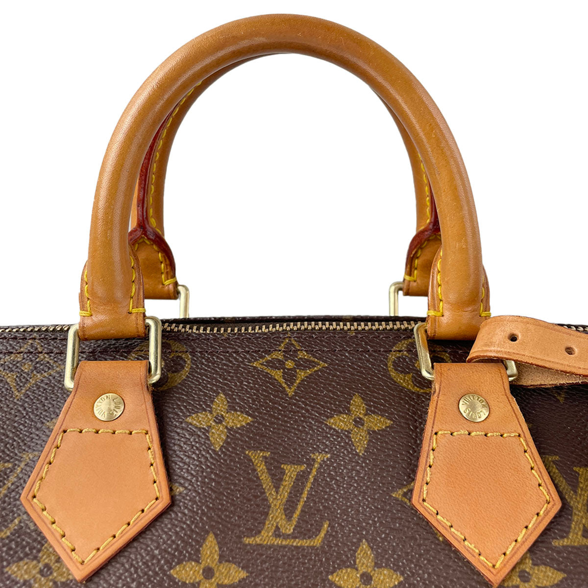 Louis Vuitton Monogram Speedy 25 Coated Canvas Fabric Brown Handbag 4928