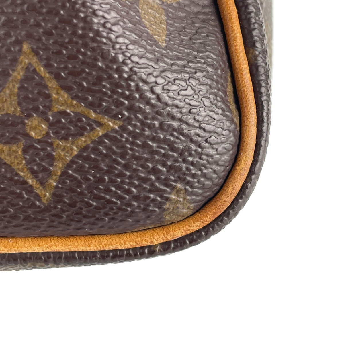 Louis Vuitton Monogram Speedy 25 Coated Canvas Fabric Brown Handbag 4842
