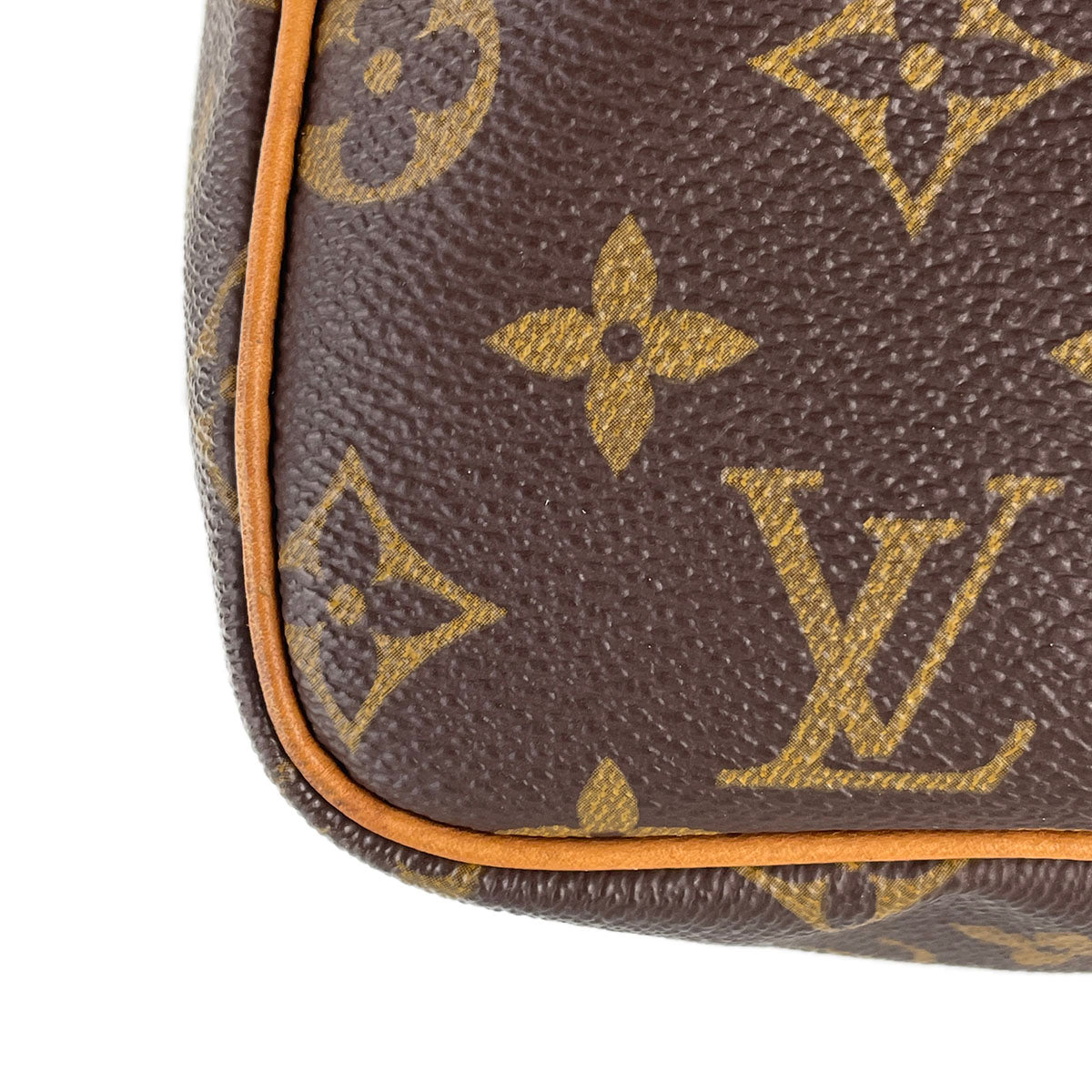 Louis Vuitton Monogram Speedy 30 Coated Canvas Fabric Brown Handbag 4931