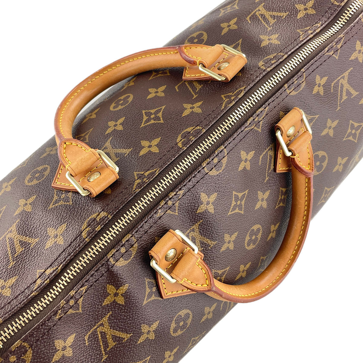 Louis Vuitton Monogram Speedy 35 Coated Canvas Fabric Brown Handbag 4849