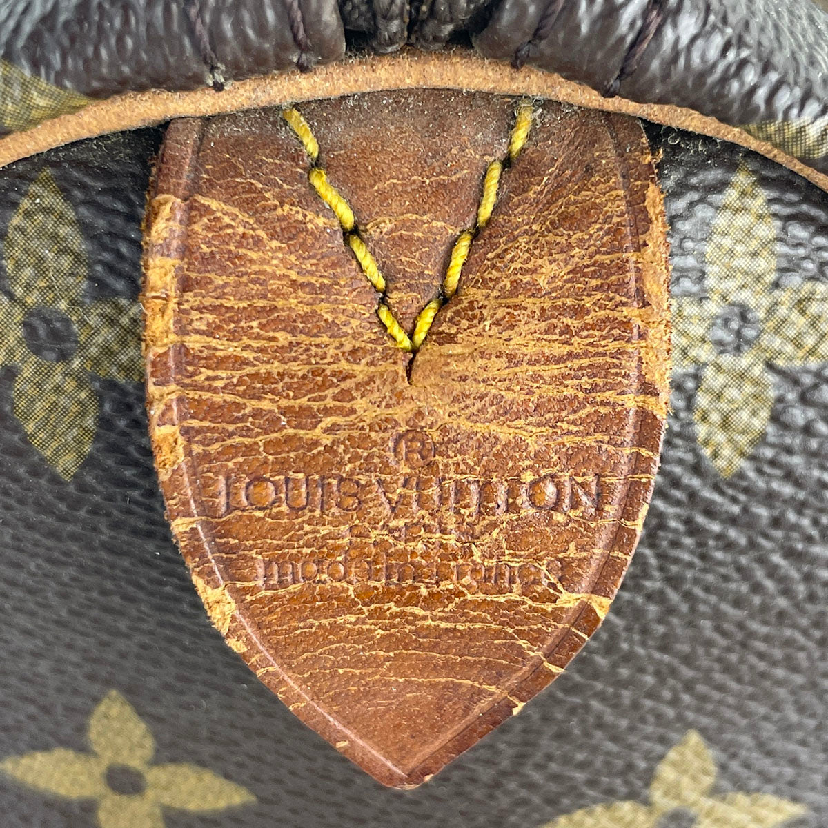 Louis Vuitton Monogram Speedy 30 Coated Canvas Fabric Brown Handbag 4914