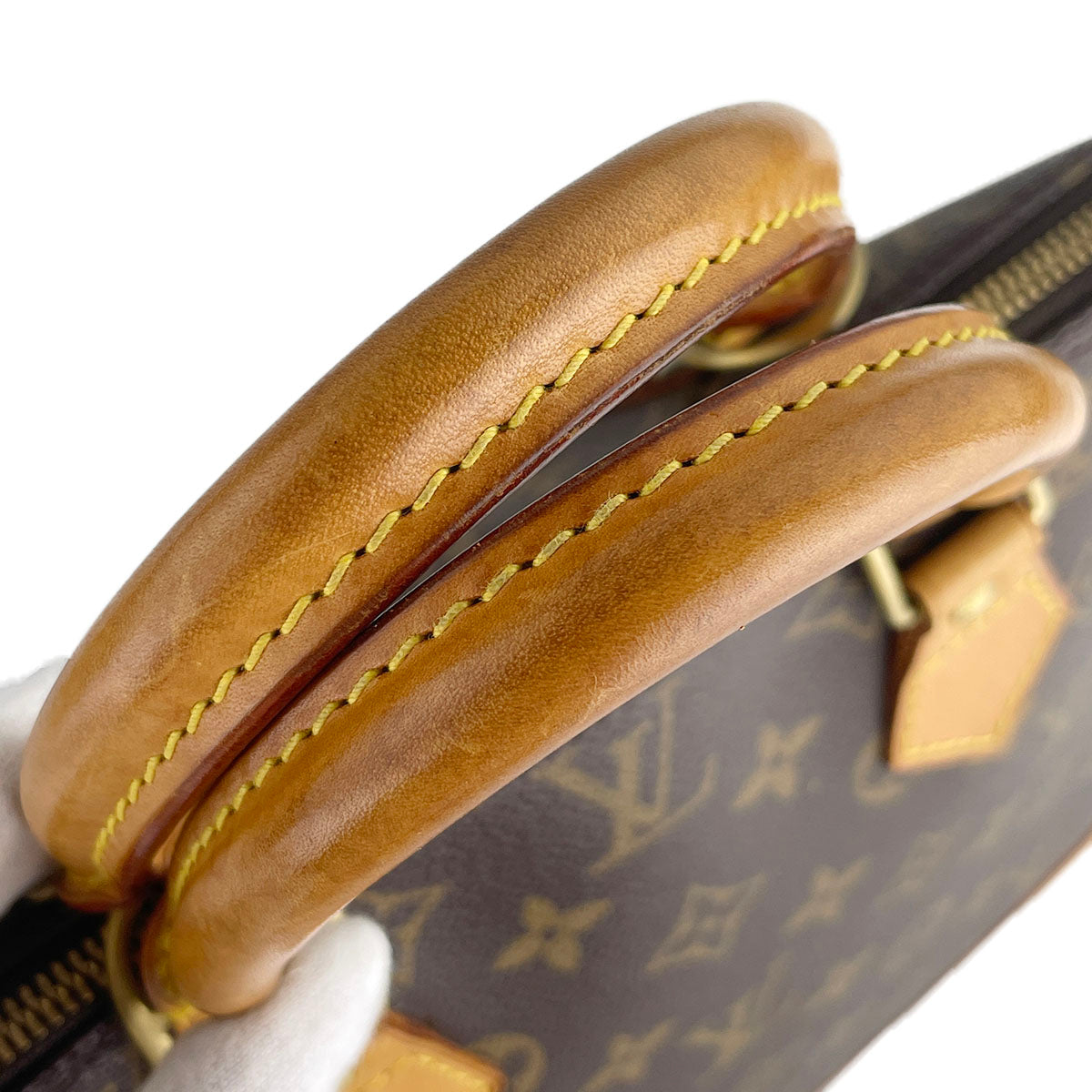 Louis Vuitton Monogram Alma Coated Canvas Fabric Brown Handbag 4829