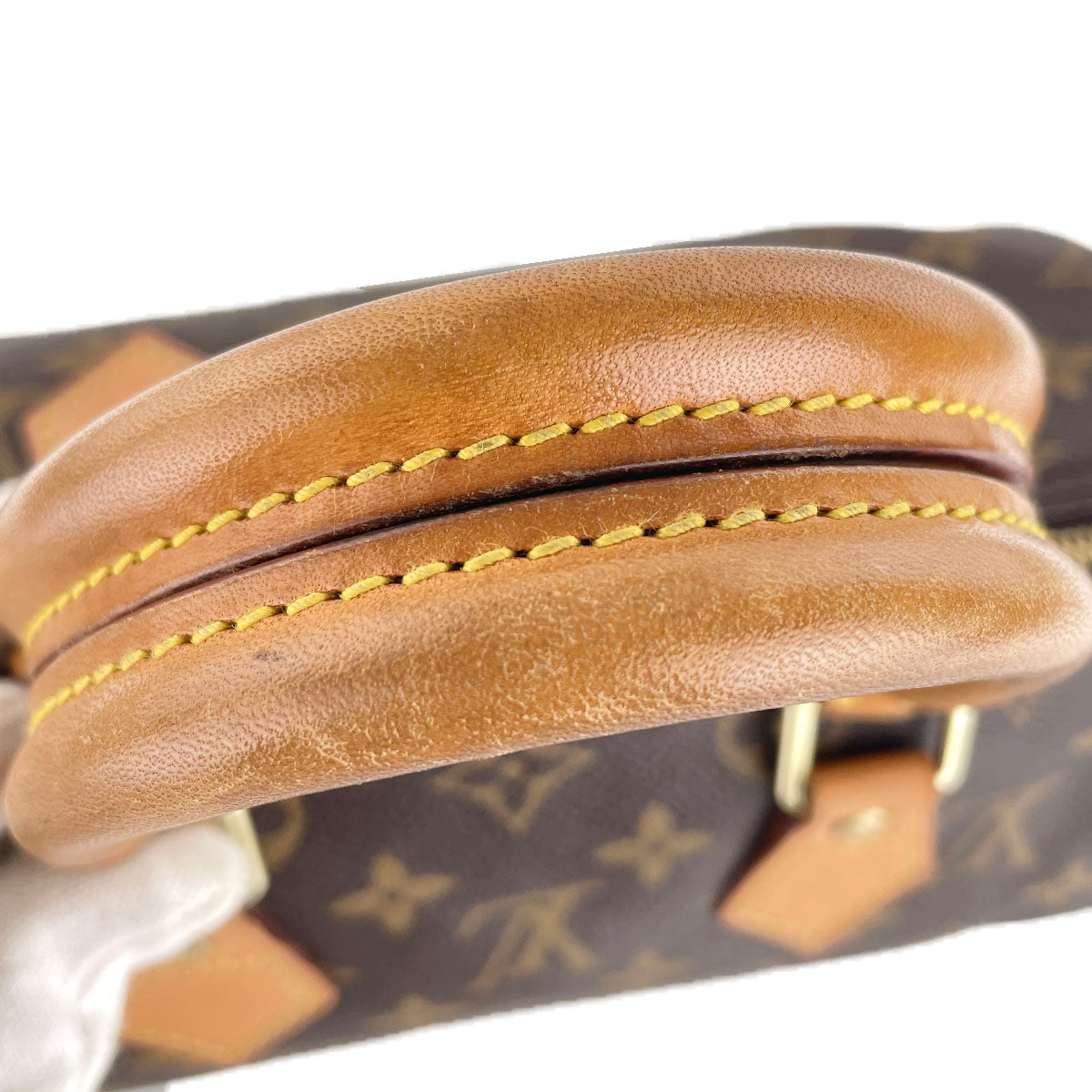 Louis Vuitton Monogram Speedy 25 Coated Canvas Fabric Brown Handbag 4941