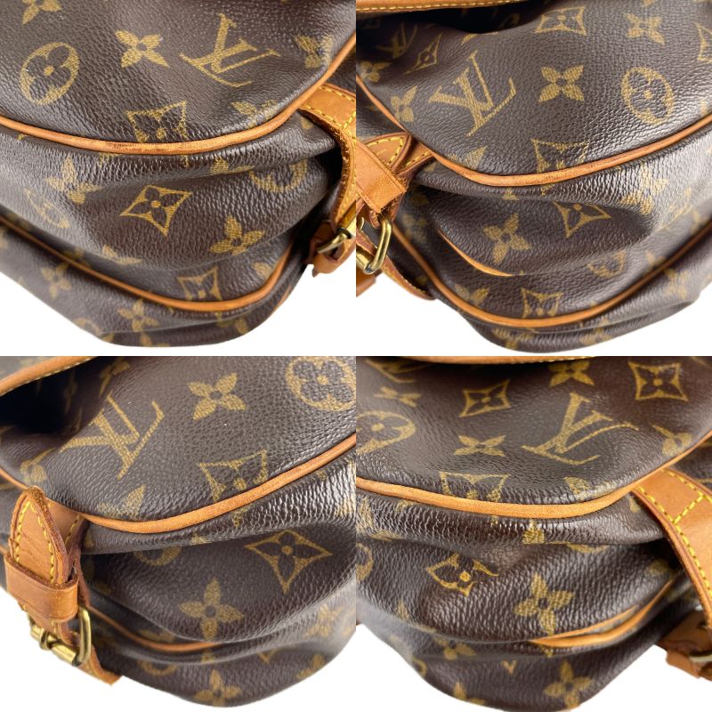 Louis Vuitton Monogram Saumur 30 Coated Canvas Fabric Brown Shoulder bag 4852