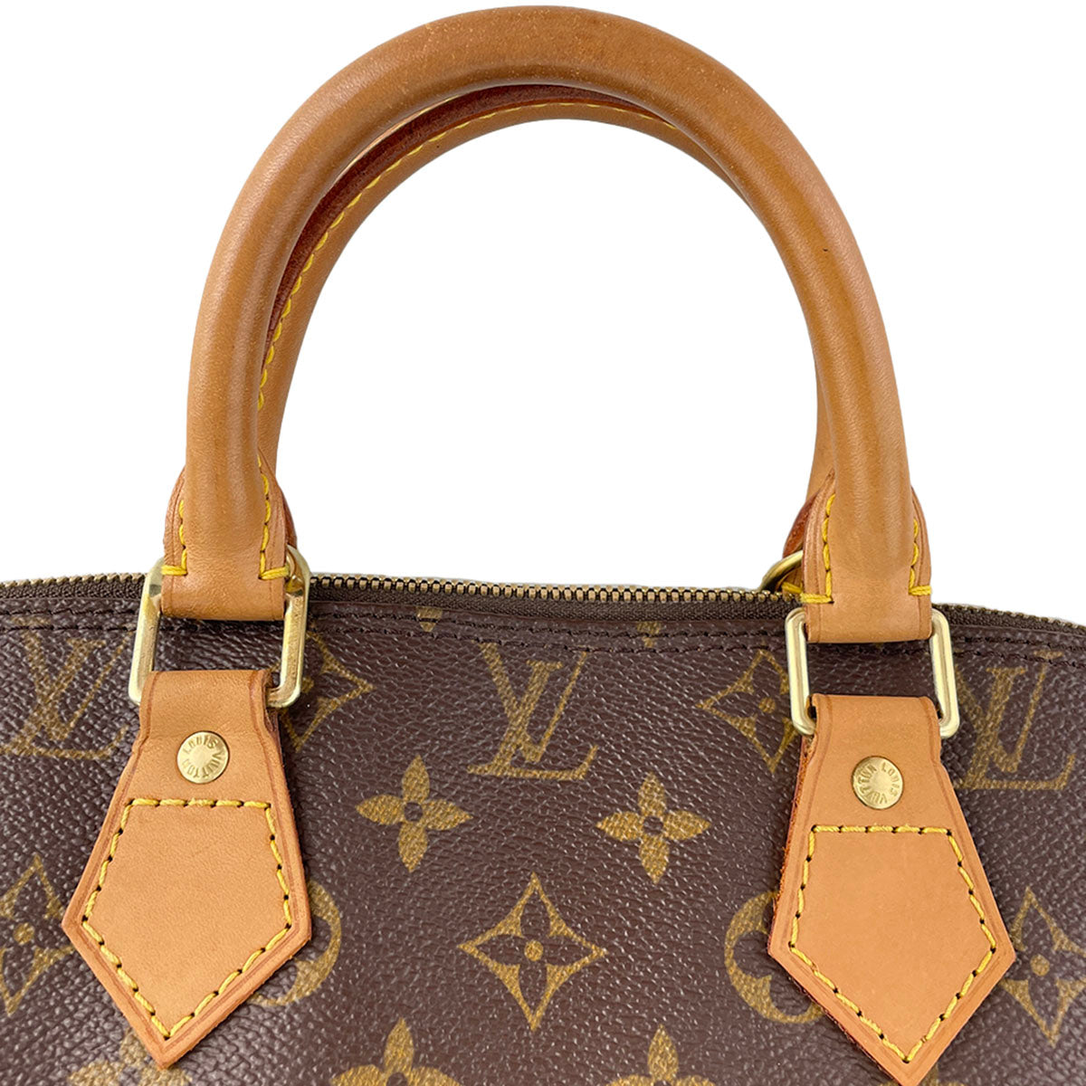 Louis Vuitton Monogram Alma Coated Canvas Fabric Brown Handbag 4823