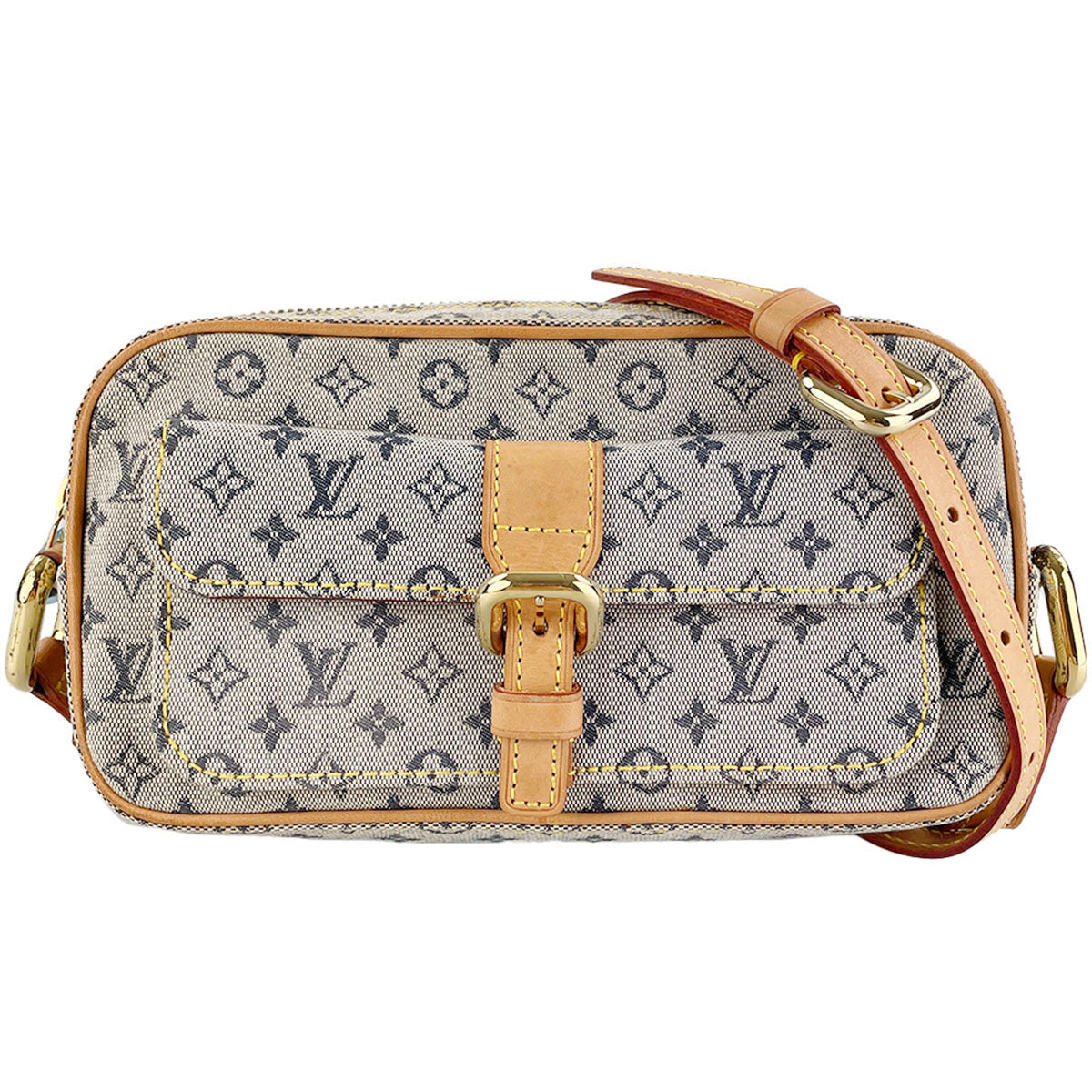 Louis Vuitton Monogram Mini Juliet MM Canvas Fabric Blue Shoulder bag 4918