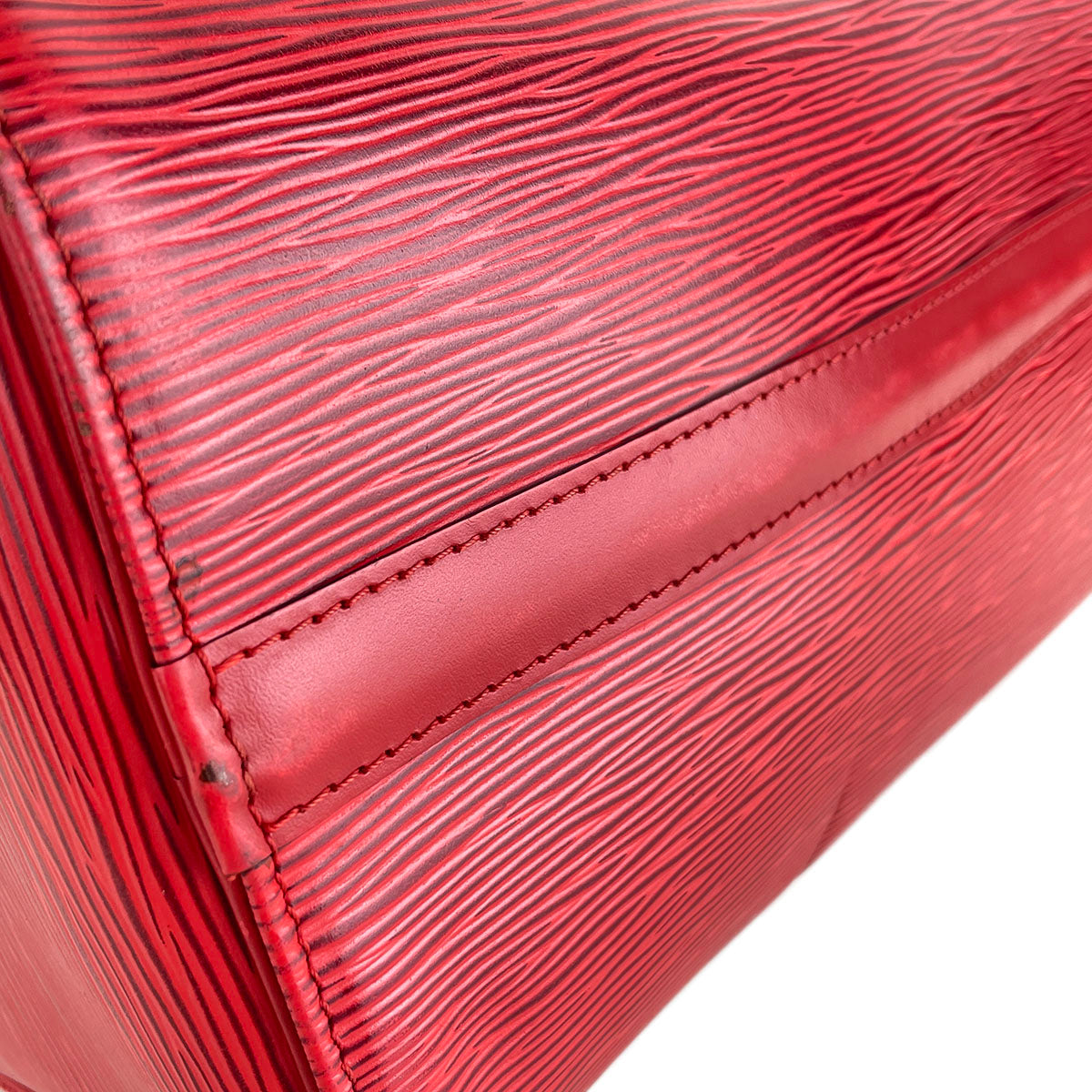 Louis Vuitton Epi Speedy 25 Leather Suede Red Handbag 4919