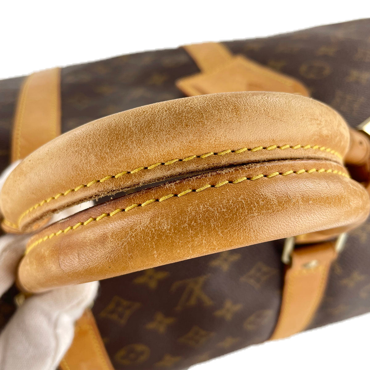 Louis Vuitton Monogram Keepall Bandouliere 55 Coated Canvas Boston Bag 4890