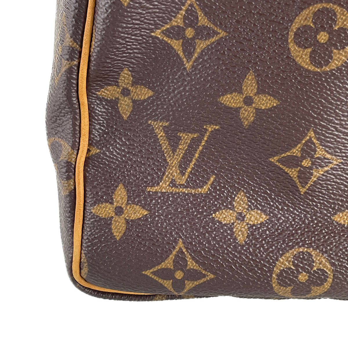 Louis Vuitton Monogram Speedy 25 Coated Canvas Fabric Brown Handbag 4892