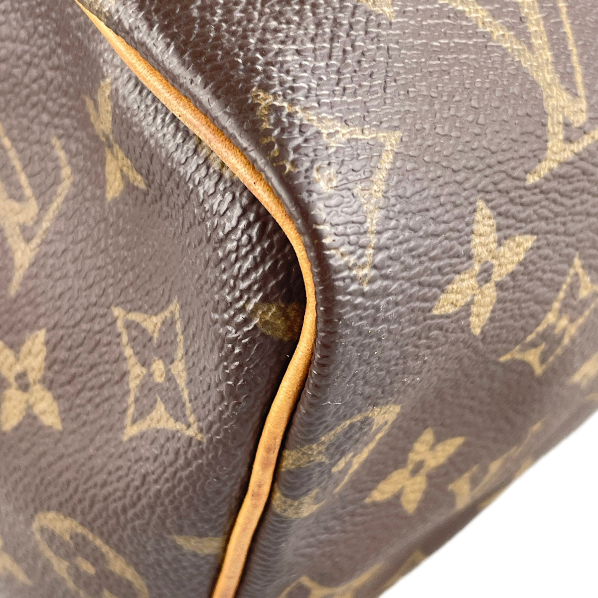 Louis Vuitton Monogram Speedy 25 Coated Canvas Fabric Brown Handbag 4937