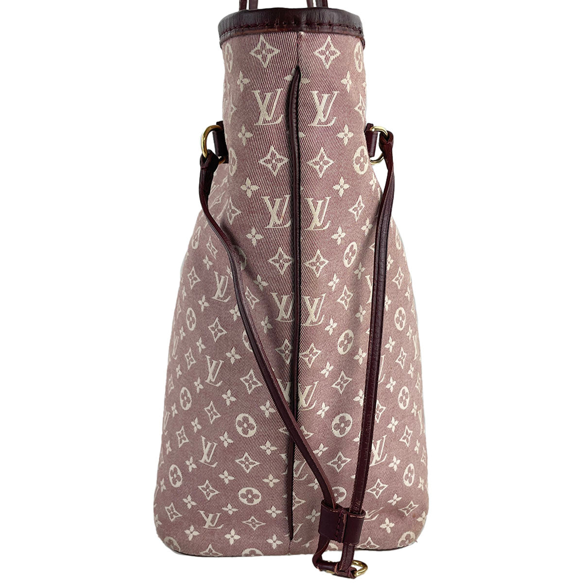 Louis Vuitton Monogram Idylle Neverfull MM Cotton Fabric Brown Tote bag 4895