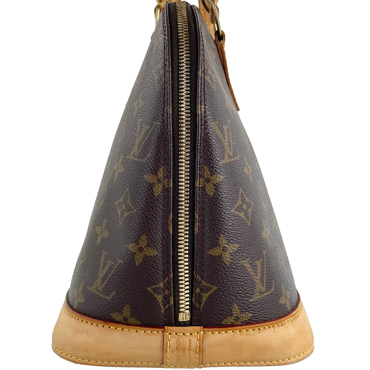 Louis Vuitton Monogram Alma Coated Canvas Fabric Brown Handbag 4913