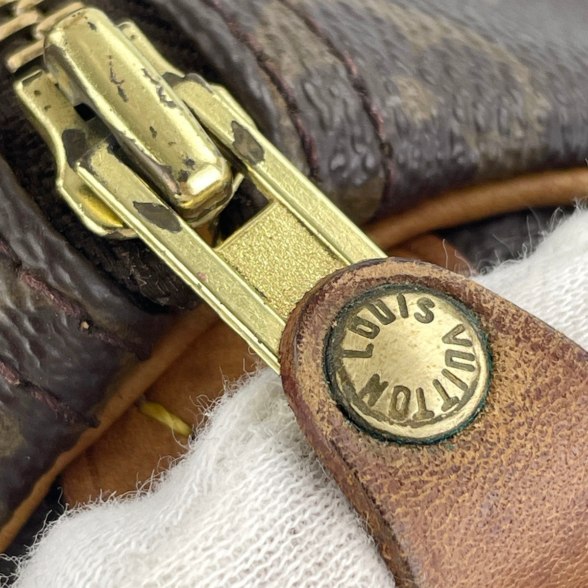 Louis Vuitton Monogram Speedy 25 Coated Canvas Fabric Brown Handbag 4937