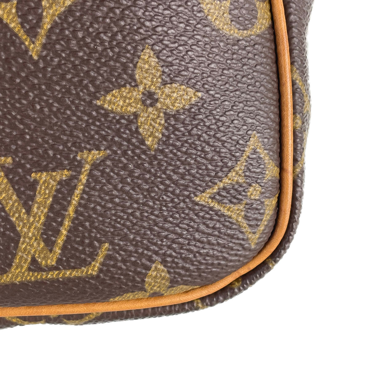 Louis Vuitton Monogram Speedy 30 Coated Canvas Fabric Brown Handbag 4931