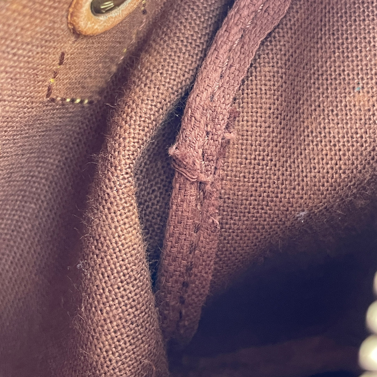 Louis Vuitton Monogram Mini speedy Coated Canvas Fabric Brown 2way Handbag 4916