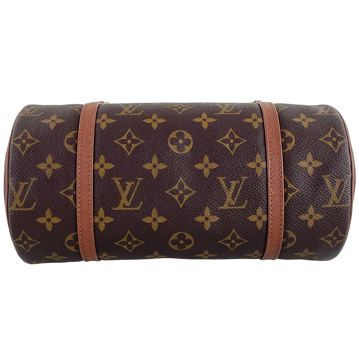 Louis Vuitton Monogram Papillon 26 Coated Canvas Leather Brown Handbag 4858