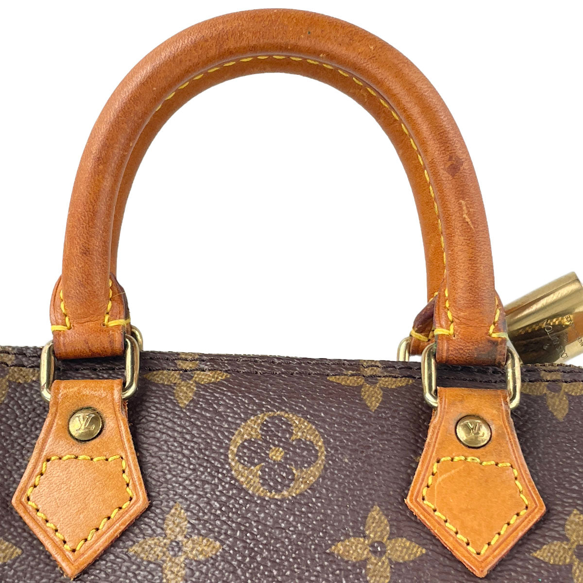 Louis Vuitton Monogram Mini speedy 2way Coated Canvas Fabric Brown Handbag 4884