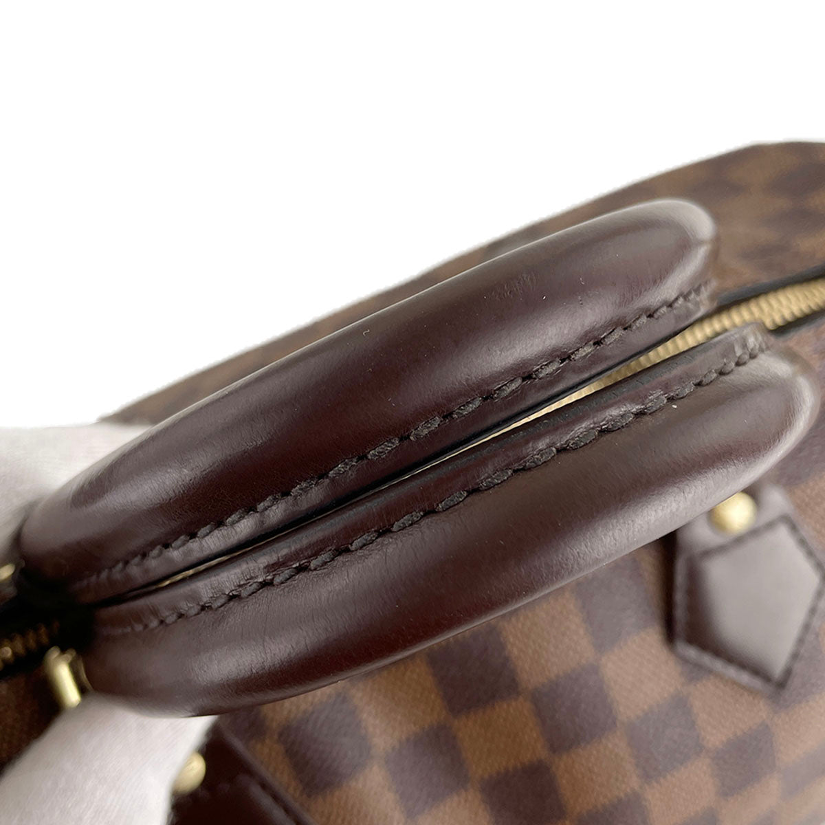 Louis Vuitton Damier Speedy 30 Coated Canvas Fabric Brown Handbag 4893