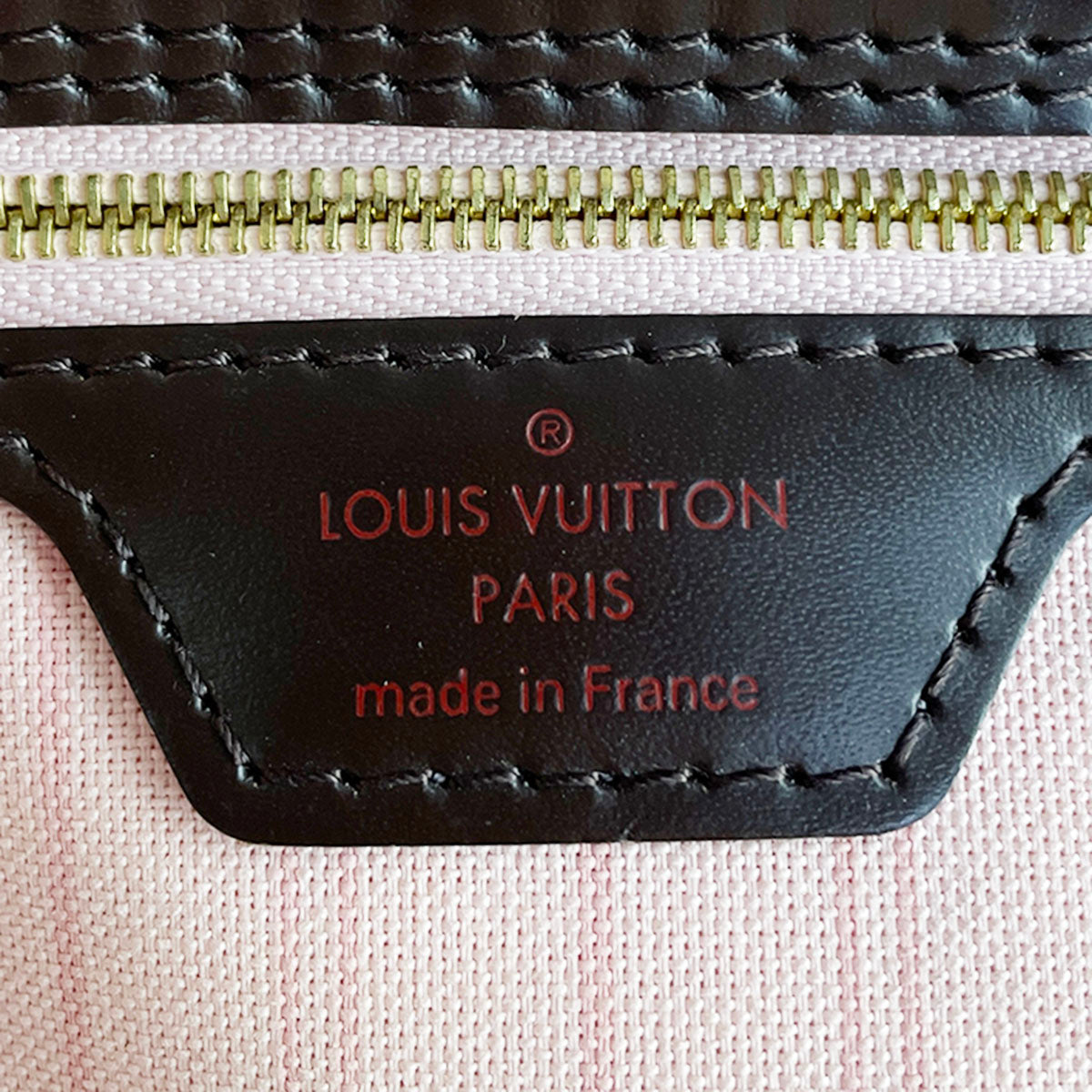Louis Vuitton Damier Neverfull MM Coated Canvas Fabric Brown Tote bag 4826