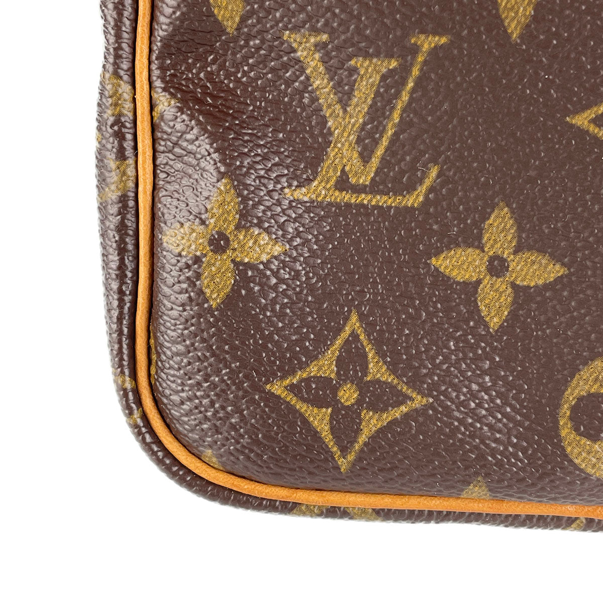 Louis Vuitton Monogram Speedy 25 Coated Canvas Fabric Brown Handbag 4938