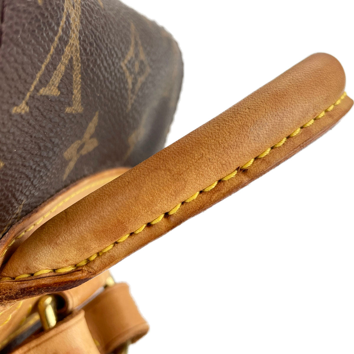 Louis Vuitton Monogram Montsouris PM Coated Canvas Brown Backpack Bag 4873