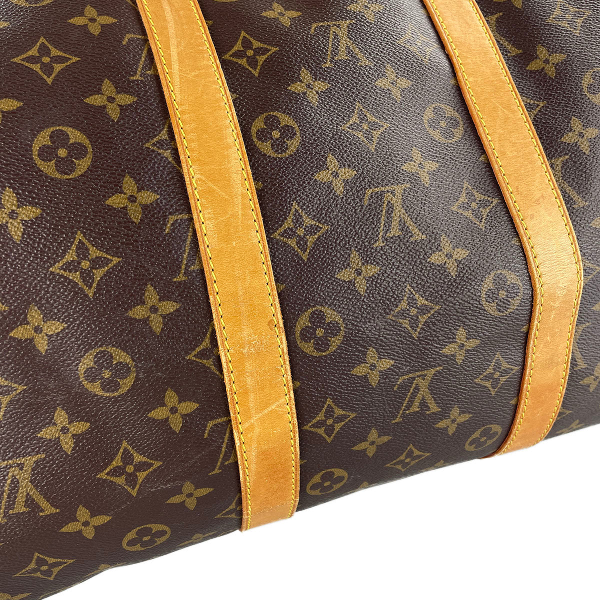 Louis Vuitton Monogram Keepall Bandouliere 55 Coated Canvas Boston Bag 4890