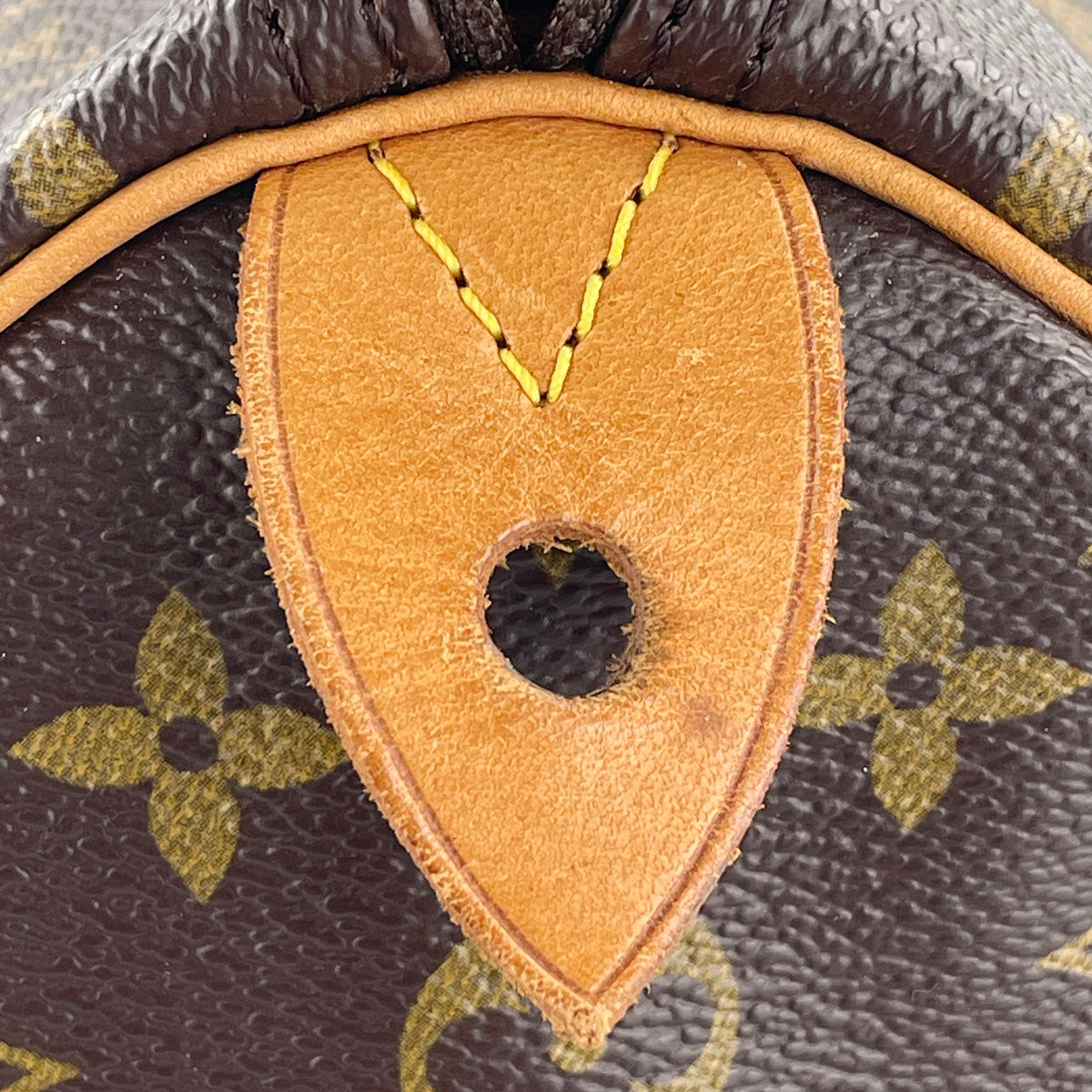 Louis Vuitton Monogram Speedy 35 Coated Canvas Fabric Brown Handbag 4849