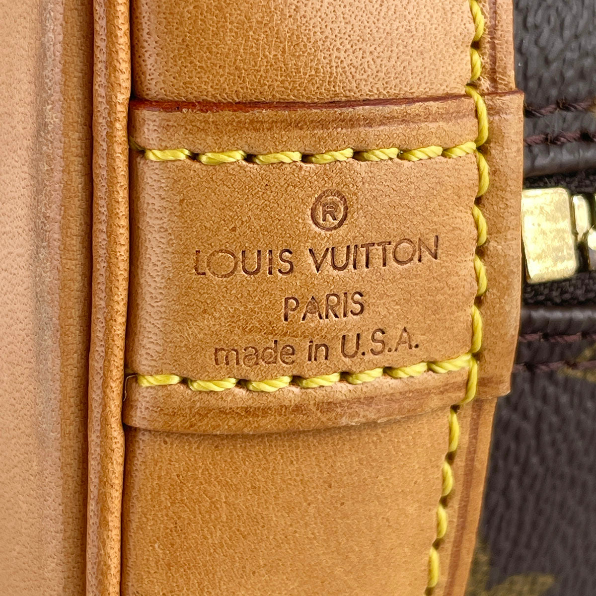 Louis Vuitton Monogram Alma Coated Canvas Fabric Brown Handbag 4912