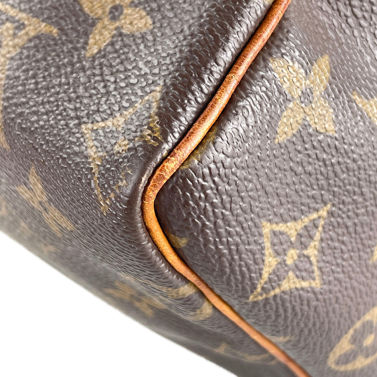 Louis Vuitton Monogram Speedy 25 Coated Canvas Fabric Brown Handbag 4899