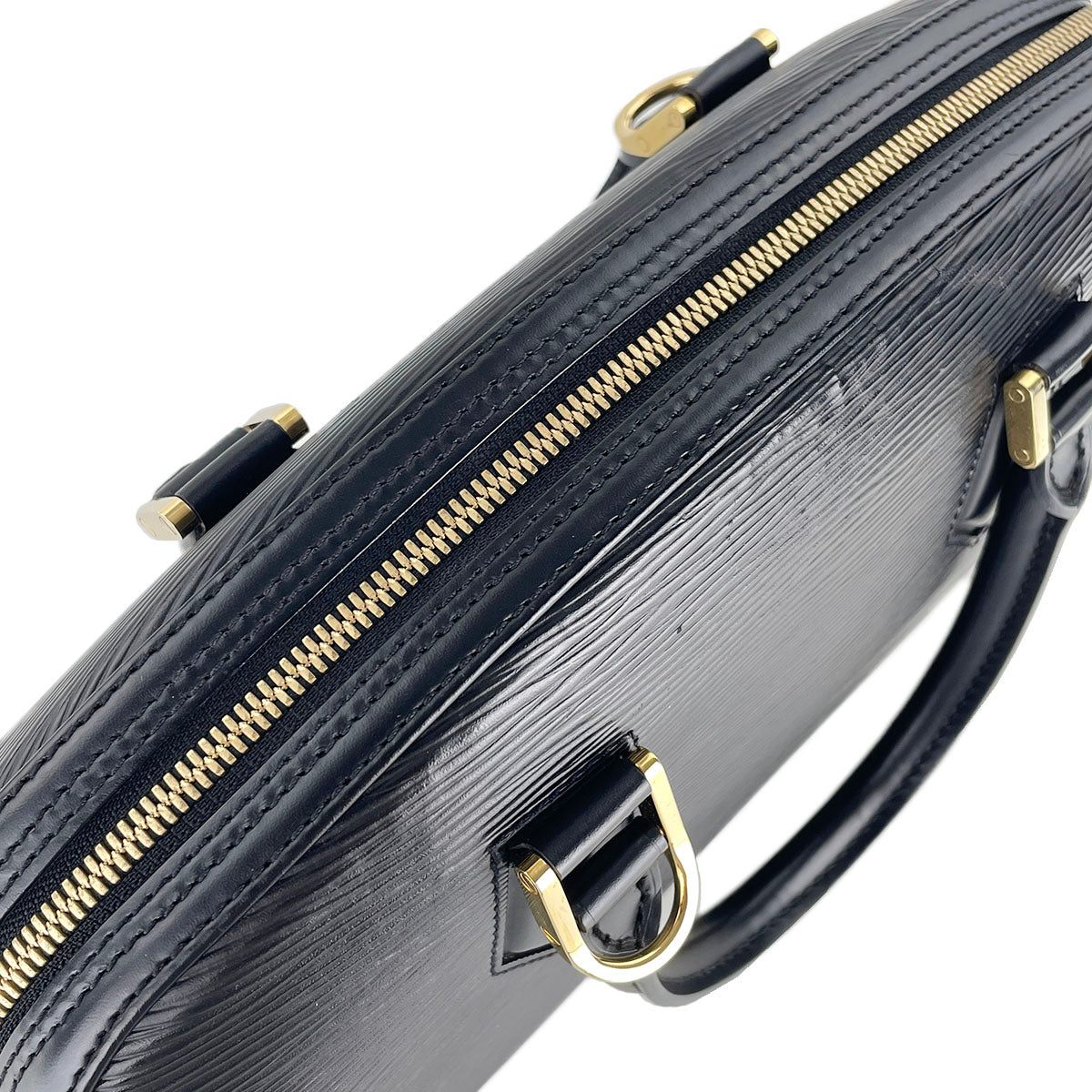 Louis Vuitton Epi Jasmine Leather Suede Black Handbag 4929